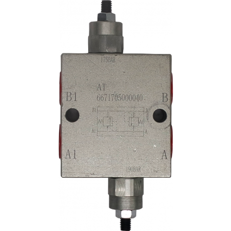 ZAWÓR HYDRAULICZNY PRZELEWOWY KRZYŻOWY VAU 1/2 70L